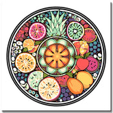 Painting by Numbers Mandala Fruit Ring
